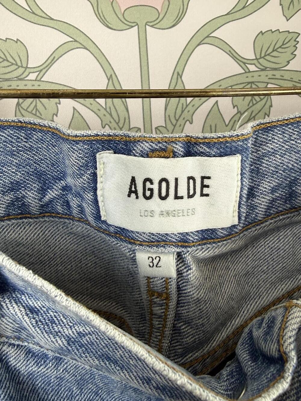 AGOLDE Lana Mid-Rise Vintage Straight Denim Jeans in Fiction - Size - 32 - NWT - Picture 11 of 13